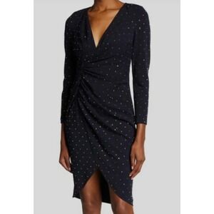 Aidan Mattox Old Money Ruched Midi Dress Womens Size‎ 10 Timeless Elegance Glam